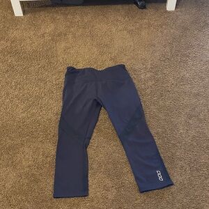 Lorna Jane Navy Performance Leggings with Subtle Logo